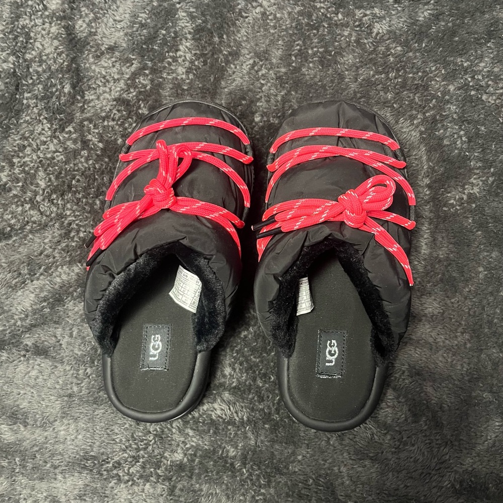 UGG Black Cozy Slippers.